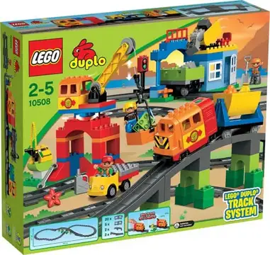 Grandes accesorios de bloques de construcción compatibles con Duplos tren de pista carteles de tráfico carriles de remolque carriles de ferrocarril juguetes para niños HON Grandes accesorios de bloques de construcción compatibles con Duplos tren de pista carteles de tráfico carriles de remolque carriles de ferrocarril juguetes para niños HON